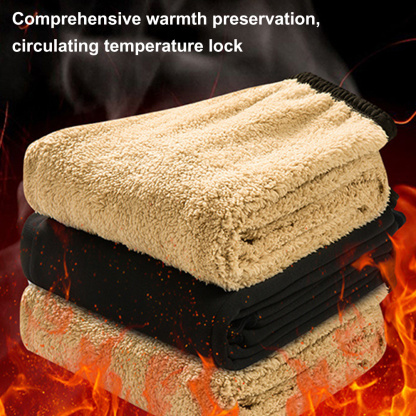 Alberchris™ New autumn and winter men's lambswool thickened warm hooded sweatshirt suit