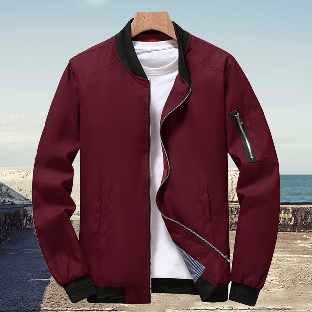 Alberchris™ Men's stand -up collar zipper jacket jacket