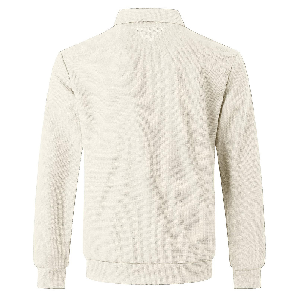 Alberchris™ Autumn new men's casual waffle zipper lapel jacket