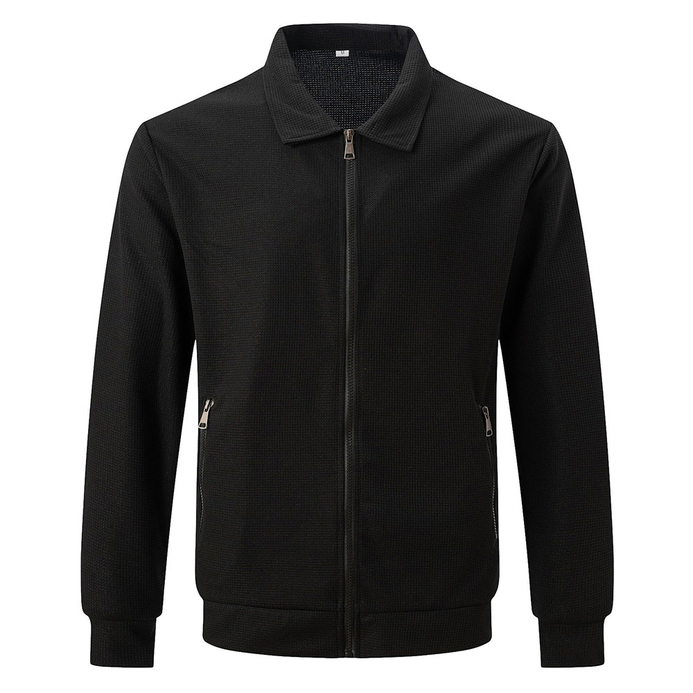 Alberchris™ Autumn new men's casual waffle zipper lapel jacket
