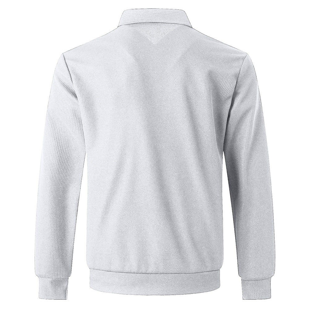 Alberchris™ Autumn new men's casual waffle zipper lapel jacket