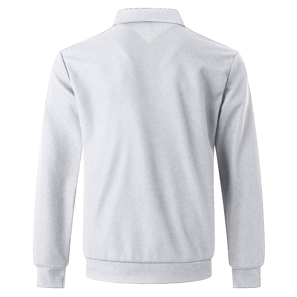 Alberchris™ Autumn new men's casual waffle zipper lapel jacket