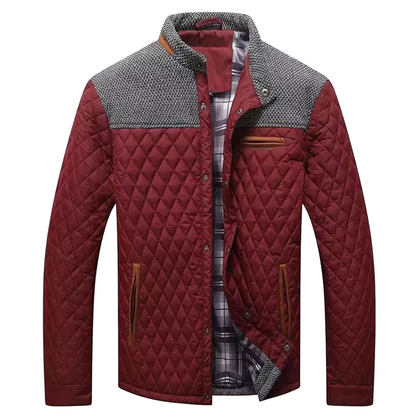 Alberchris™ Autumn and winter new men's stand collar thickened warm cotton jacket