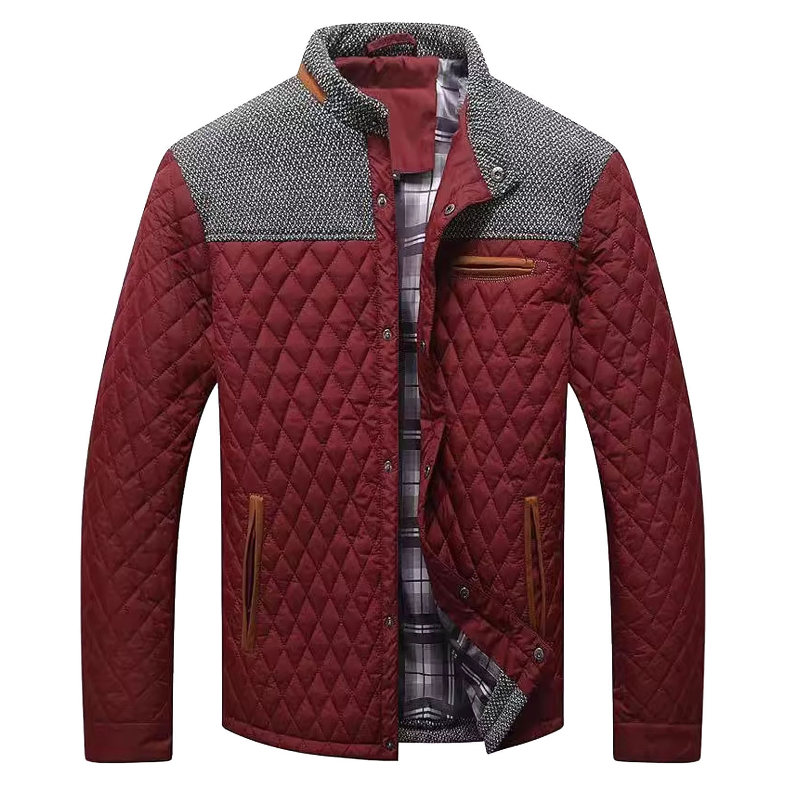 Alberchris™ Autumn and winter new men's stand collar thickened warm cotton jacket