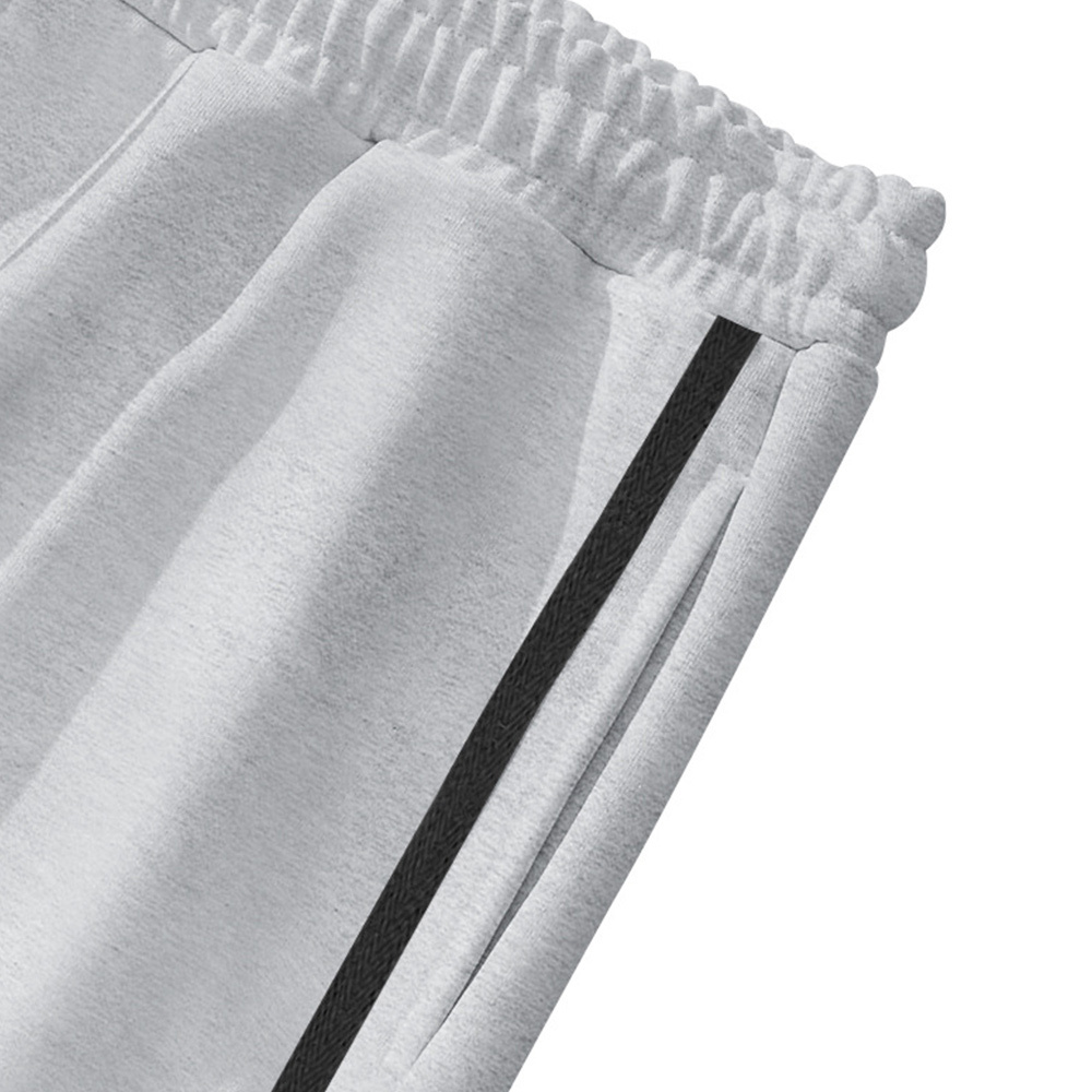 Alberchris™ Men's New Solid Striped Fashion Buttoned Wide Leg Pants Casual Sports Pants