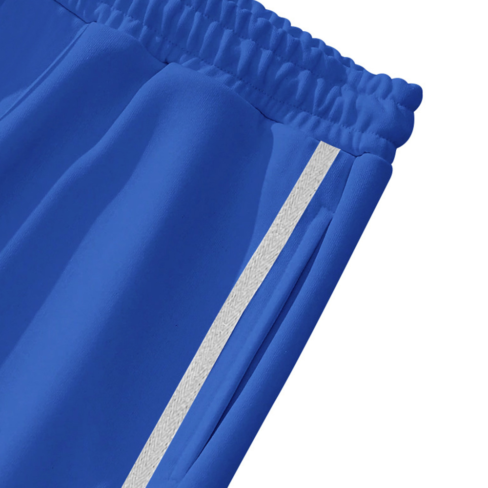 Alberchris™ Men's New Solid Striped Fashion Buttoned Wide Leg Pants Casual Sports Pants