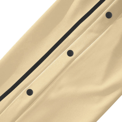 Alberchris™ Men's New Solid Striped Fashion Buttoned Wide Leg Pants Casual Sports Pants