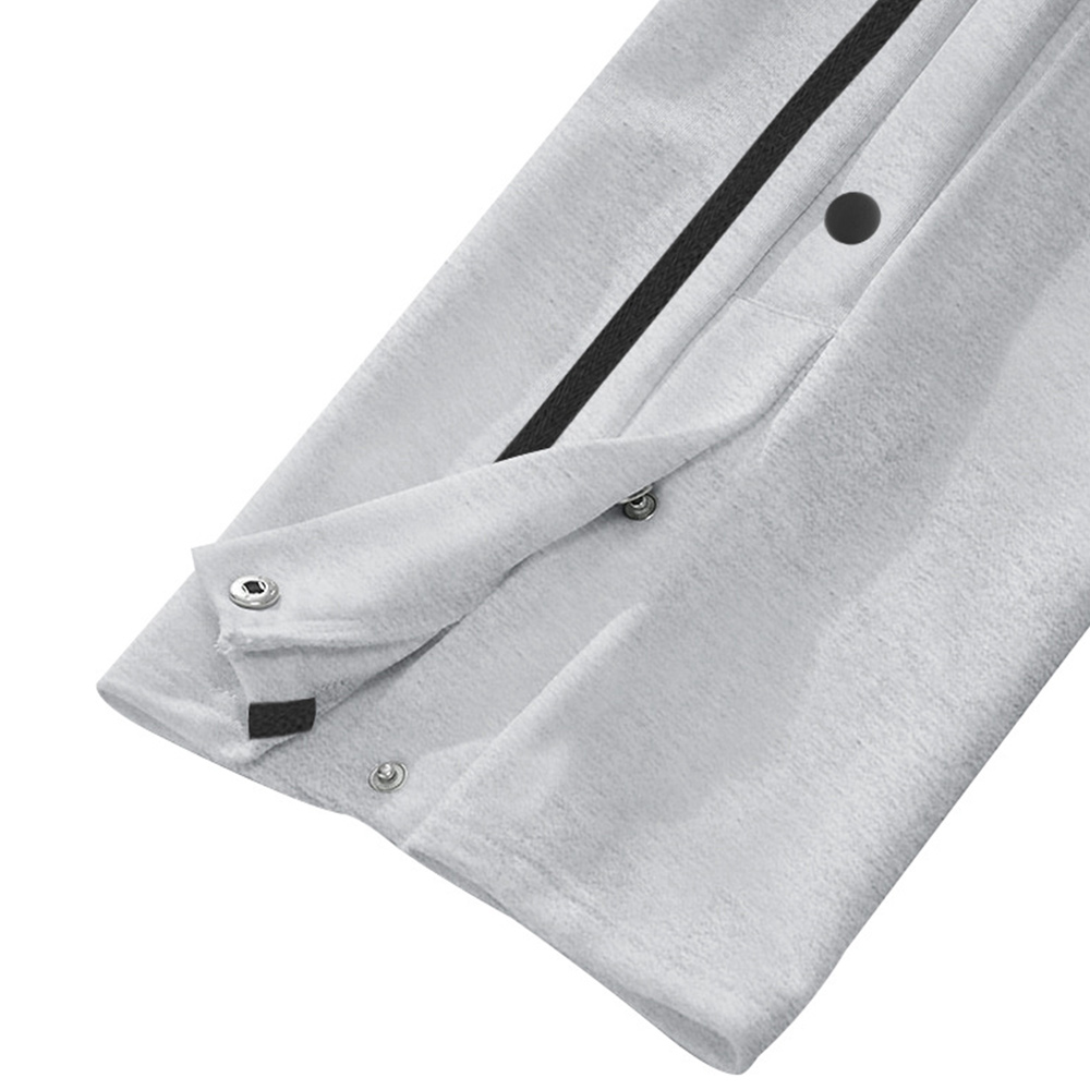 Alberchris™ Men's New Solid Striped Fashion Buttoned Wide Leg Pants Casual Sports Pants