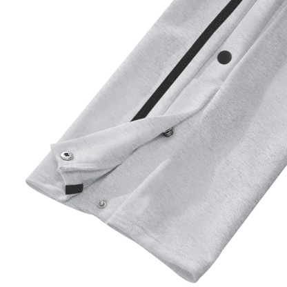 Alberchris™ Men's New Solid Striped Fashion Buttoned Wide Leg Pants Casual Sports Pants