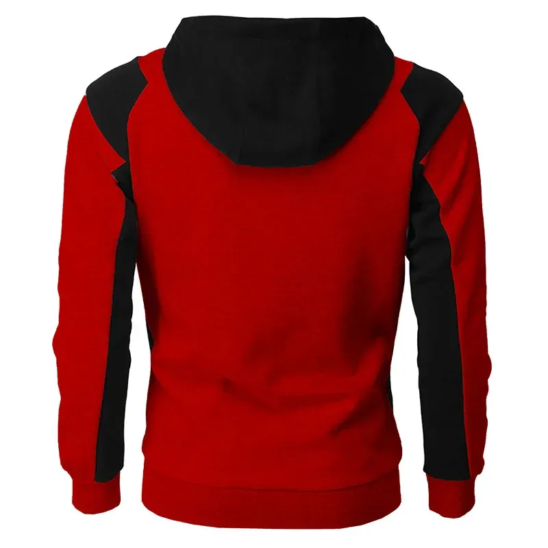 Alberchris™ New Autumn Men's Casual Color Blocking Zipper Hooded Jacket