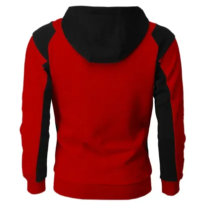 Alberchris™ New Autumn Men's Casual Color Blocking Zipper Hooded Jacket