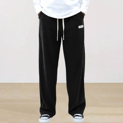 Alberchris™ Men's corduroy elastic waist wide-leg trousers