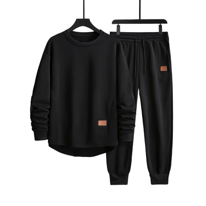 Alberchris™ Men's autumn and winter new velvet casual sports long sleeve and trousers suit