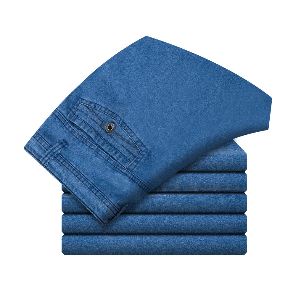 Alberchris™ Men's high waist stretch straight jeans