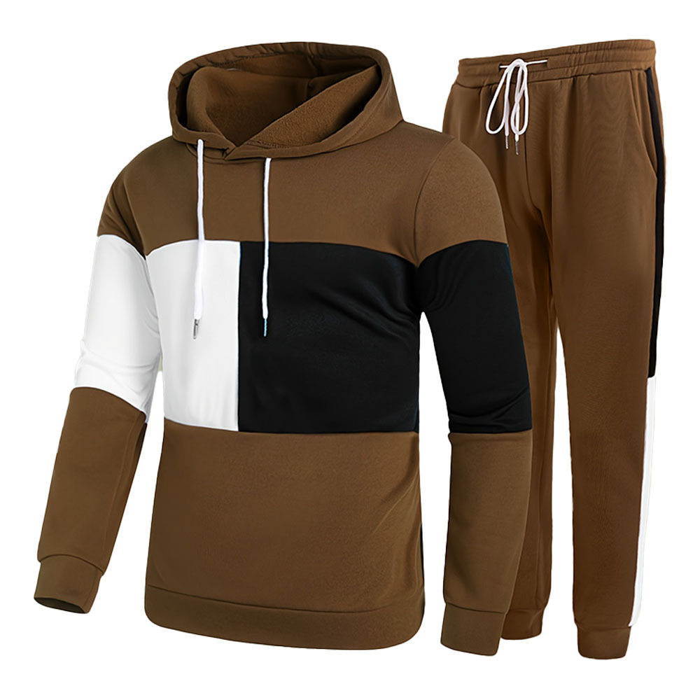 Alberchris™ New autumn and winter men's hooded sweatshirt and trousers two-piece set