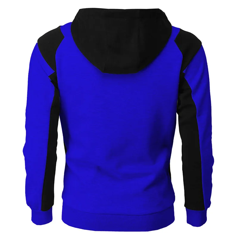 Alberchris™ New Autumn Men's Casual Color Blocking Zipper Hooded Jacket