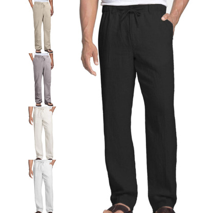 Alberchris™ Men's Loose Cotton Straight Casual Pants