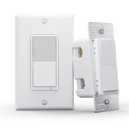 Eva Logik WIFI Smart Light Switch, On/Off, Single Pole & 3 Way, 2.4G Needs Neutral Wire (WF30S)
