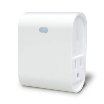 Zwave Smart Light Dimmer Outlet, Z-Wave Smart Plug-in Socket, Built-in Repeater, Z Wave Hub Required (ZW39)