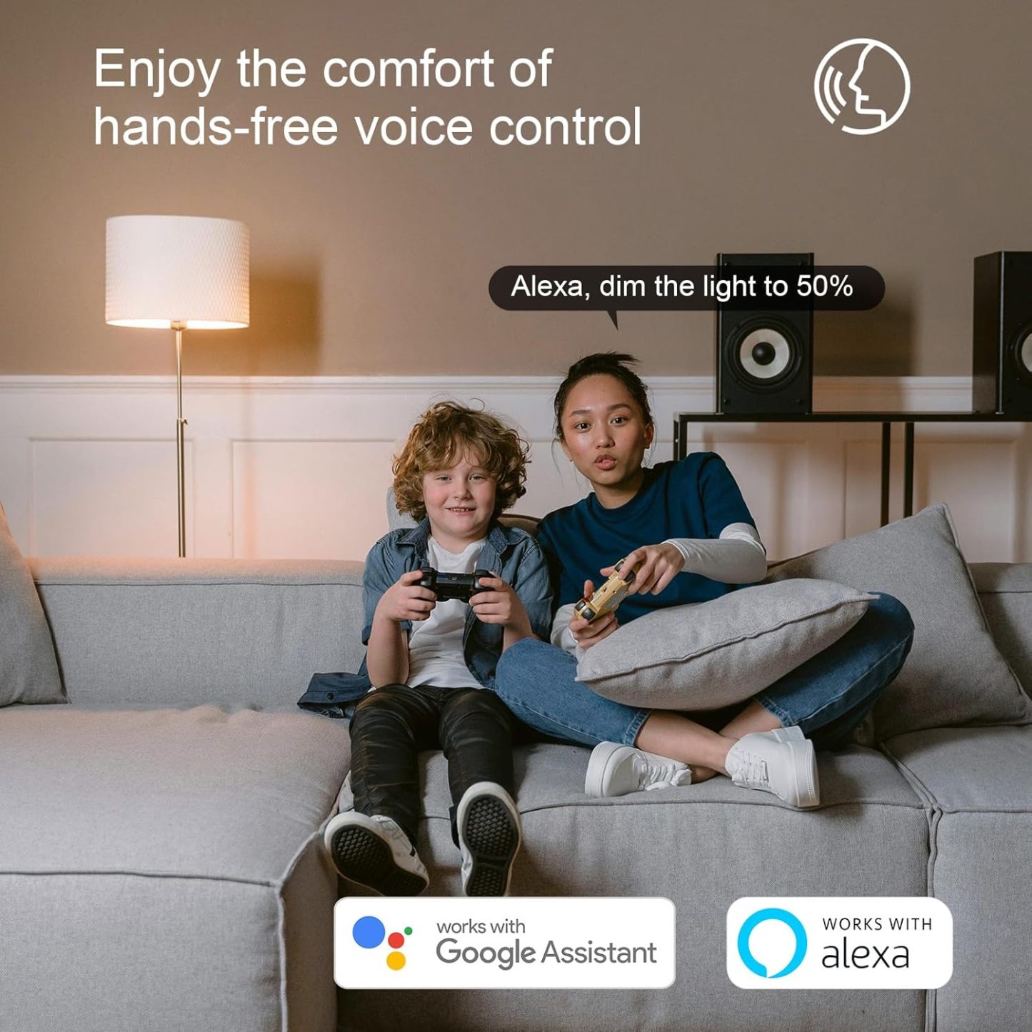 3-Way Smart WiFi Dimmer Light Switch No Hub Required, Compatible with Alexa and Google Home (WF31S)