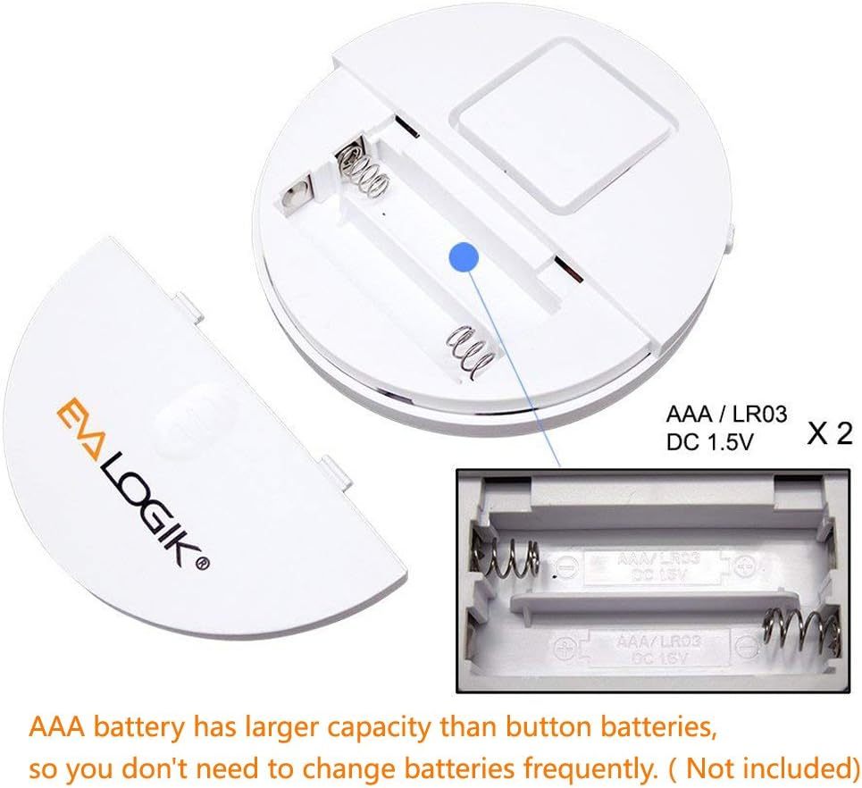 EVA LOGIK Modern Ultra-Thin Window Alarm with Loud 120dB Alarm- 4 Pack