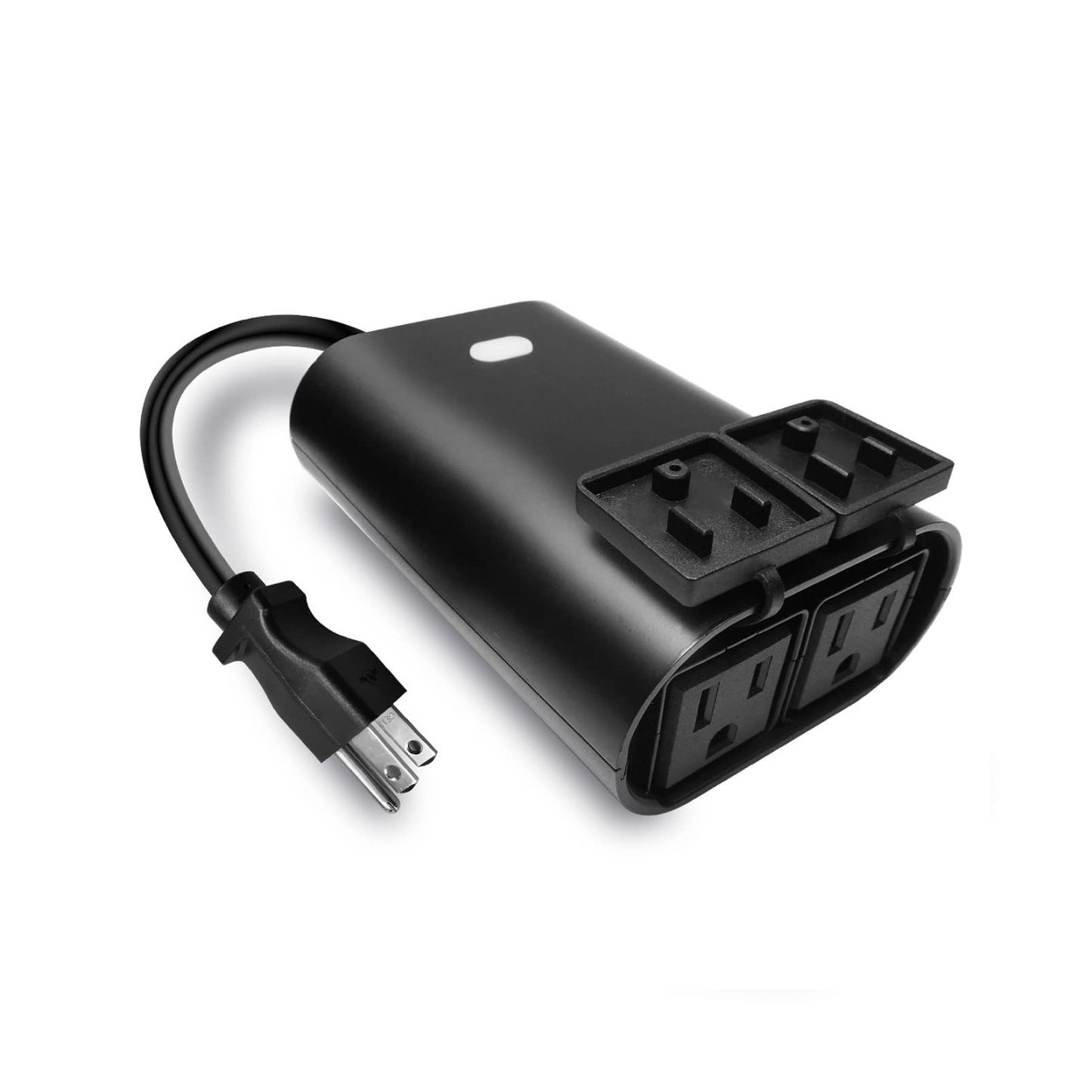 Outdoor Zwave Smart Plug, Waterproof Dual On/Off Socket, Z Wave Hub Required (ZW96)
