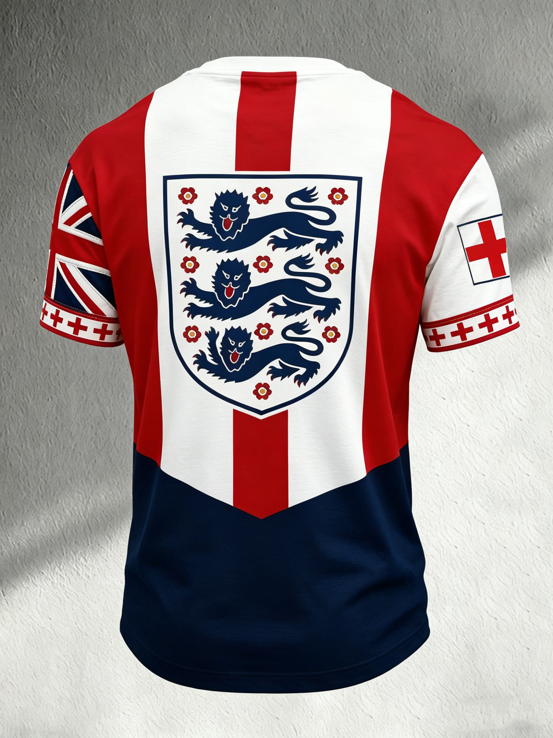 Men's England Football  Cheering Print Fan T-Shirt