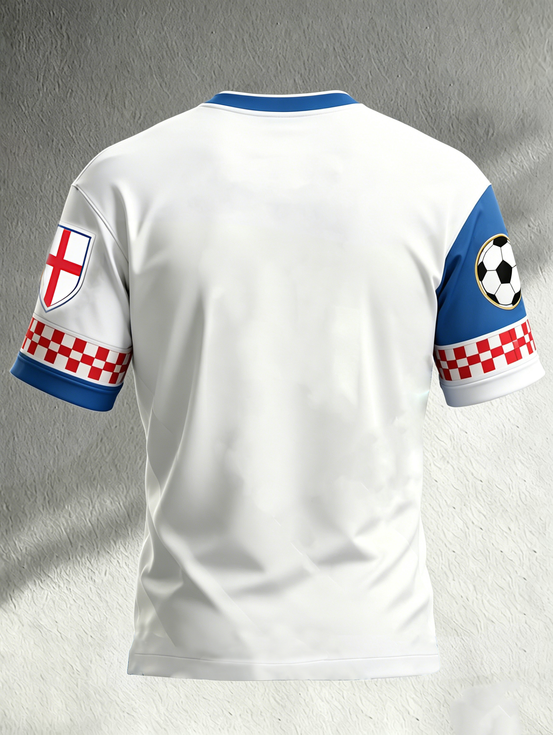 Men's British Football Fan T-Shirt With Artistic Print
