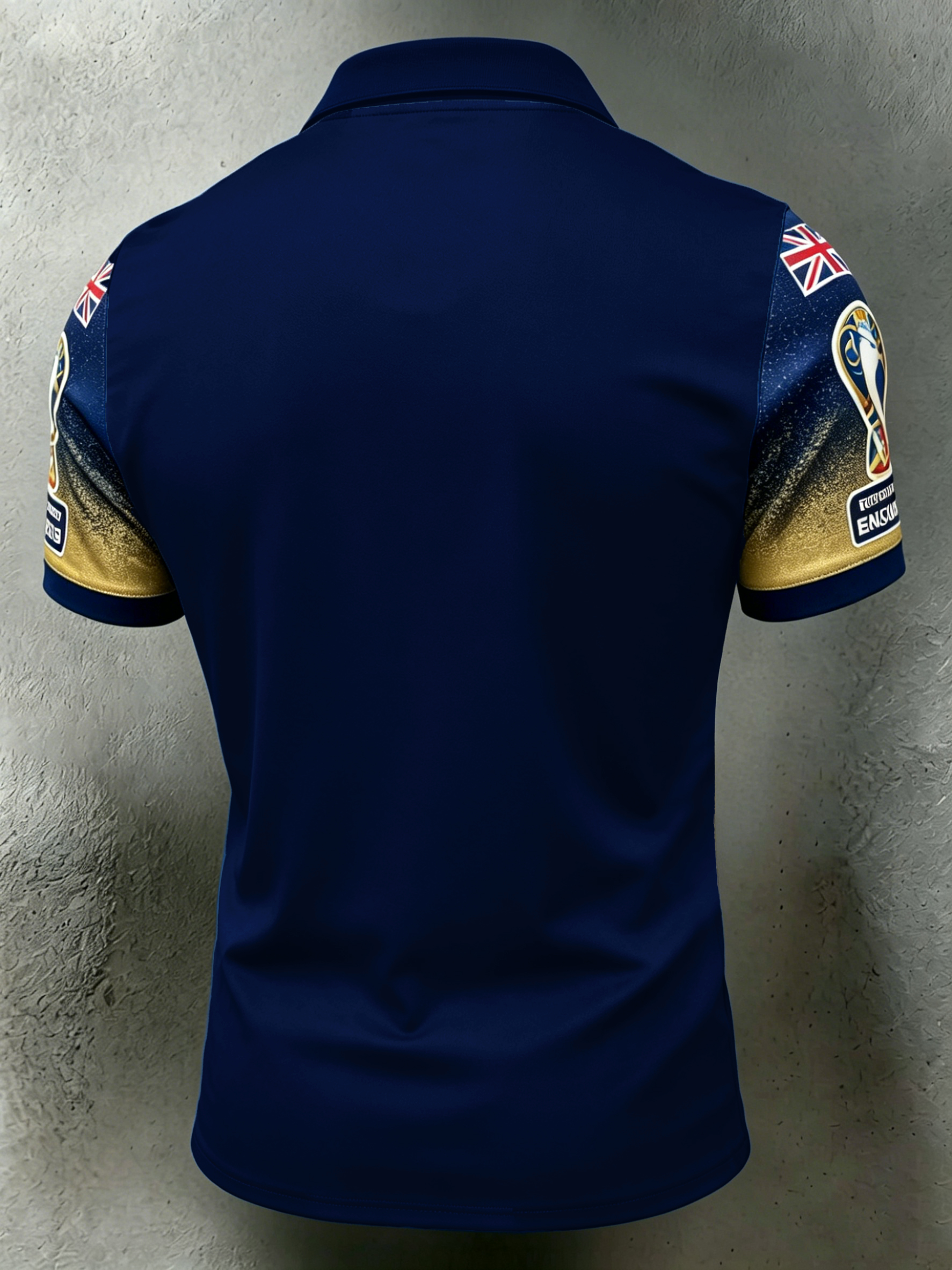 Men's England Football  Cheering Art Print Fan Polo