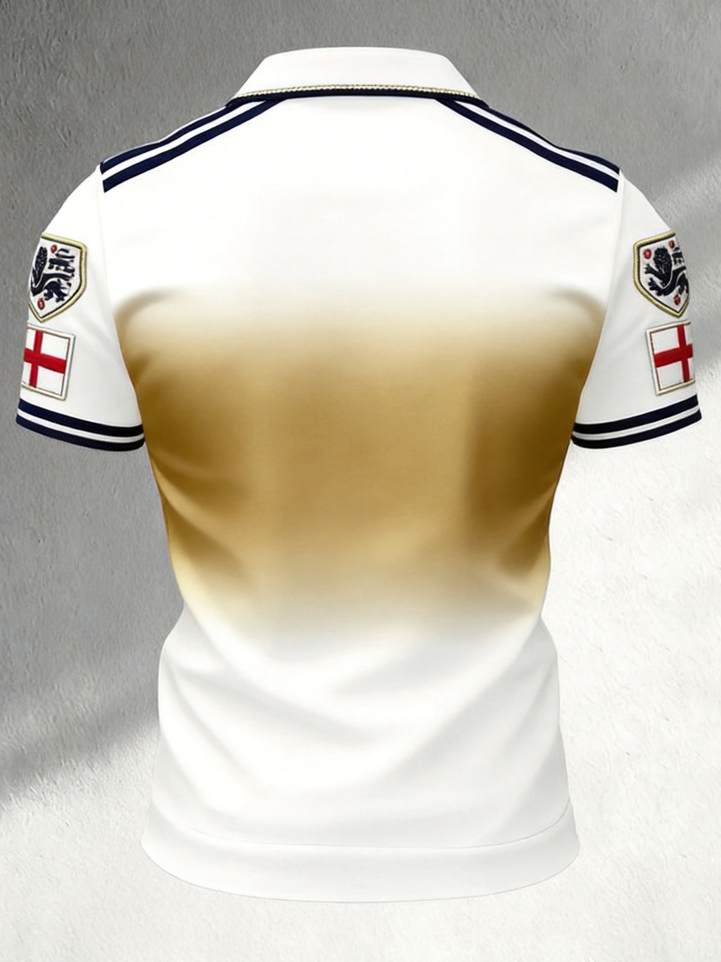 Men's England Football  Cheering Art Print Fan Polo