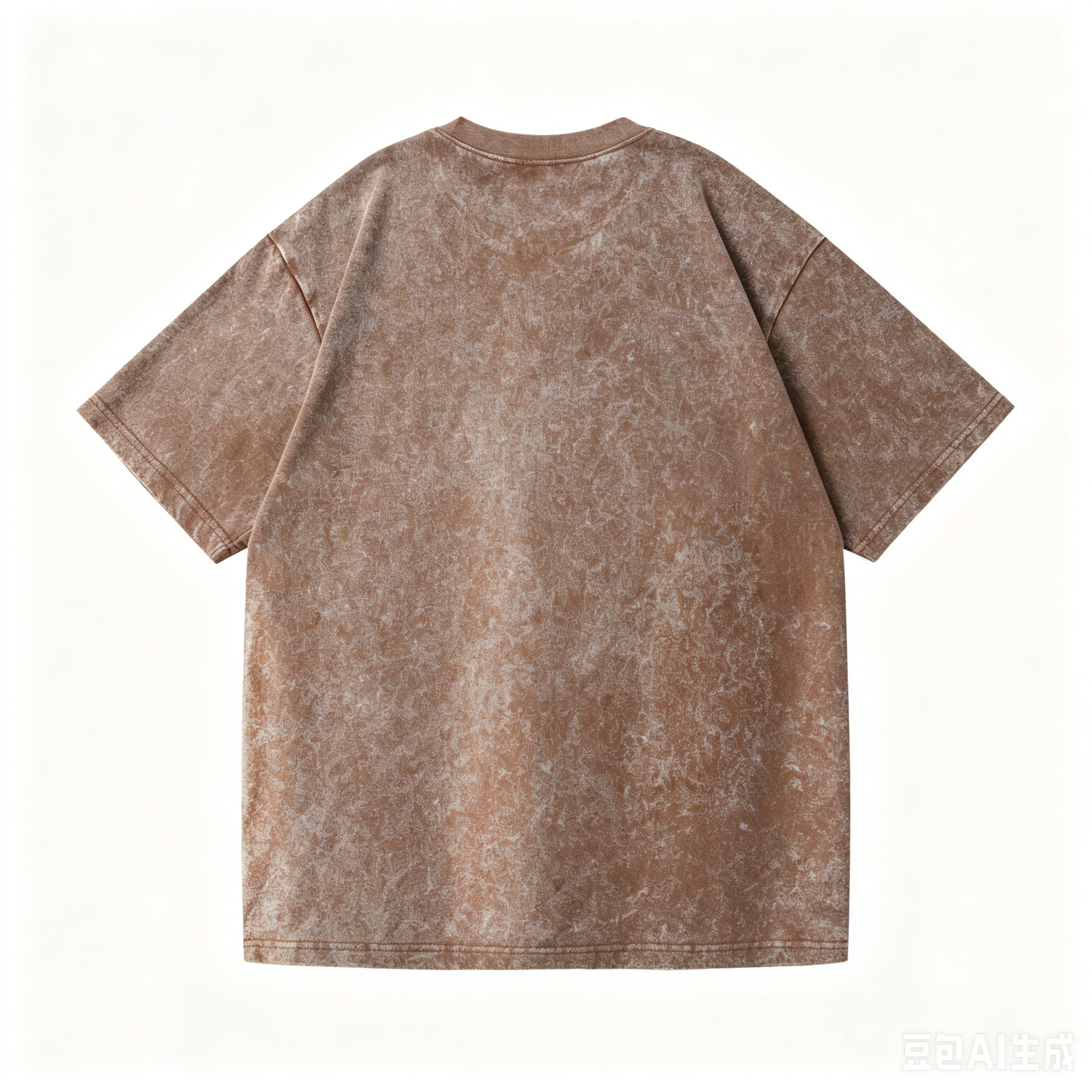 2026 Summer New Pure Cotton Short-sleeved T-shirt with Square Block Game Print, Washed T-shirt