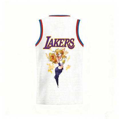 Unisex Vintage Basketball uniform丨 Lakers X One Piece 