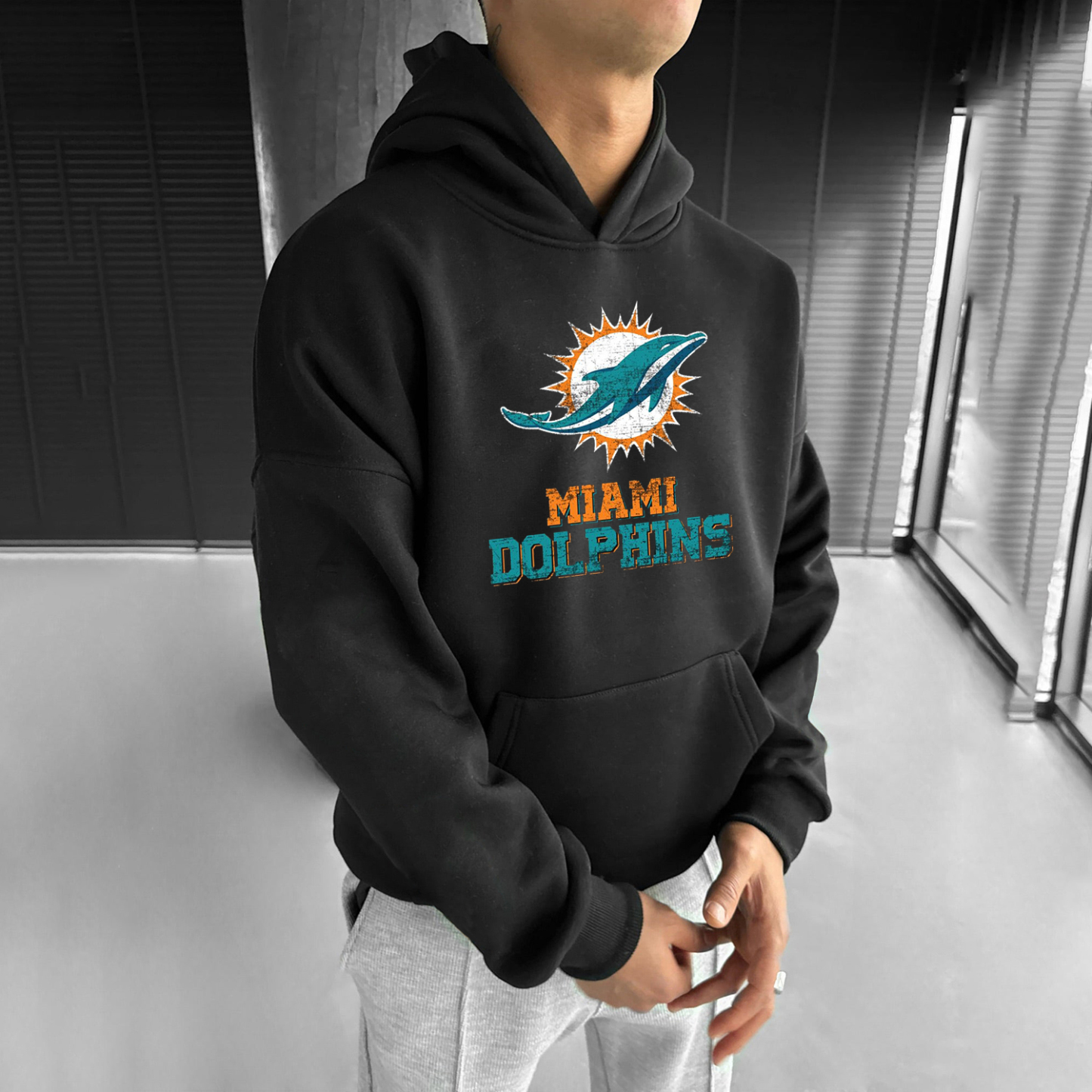 Casual Ball Retro Print Hoodie