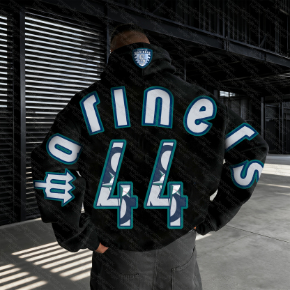 Unisex "Seattle Mariners" Graphic Streetwear Vintage Plush Hoodie