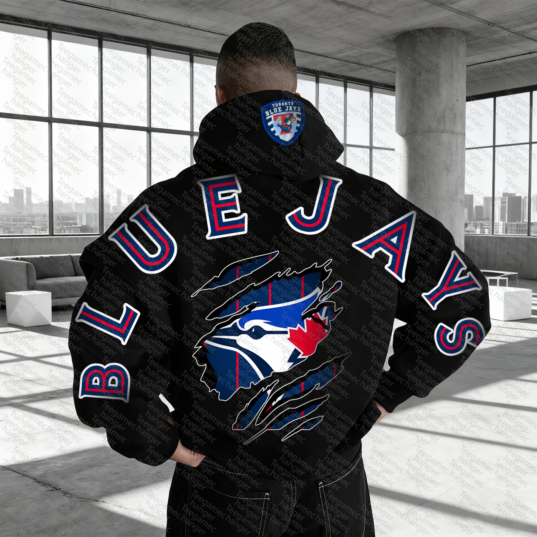 Unisex "NFL" Graphic Streetwear Vintage Plush Hoodie