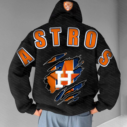 Unisex "Chicago Cubs" Graphic Streetwear Vintage Plush Hoodie