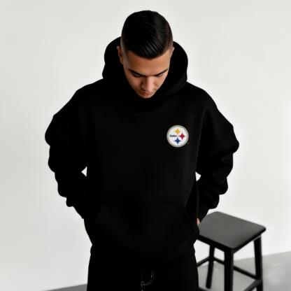 UNISEX RUGBY CHAMPIONSHIP TEAM LOGO PRINT OVERSIZED CASUAL HOODIE