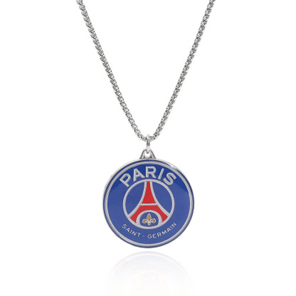 European And American Cross-Border Football Events Barcelona, ​​Real Madrid, Juventus, Paris And Manchester United Club Emblem Necklace Fashion Accessories For Women