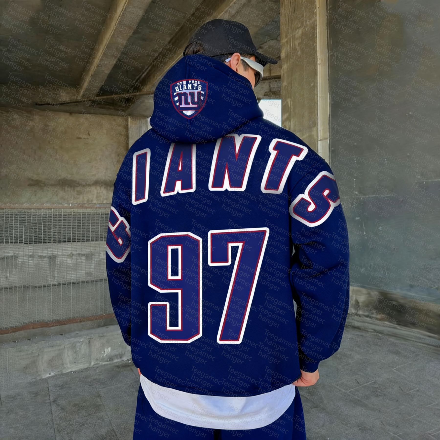 Unisex "NFL" Graphic Streetwear Vintage Plush Hoodie