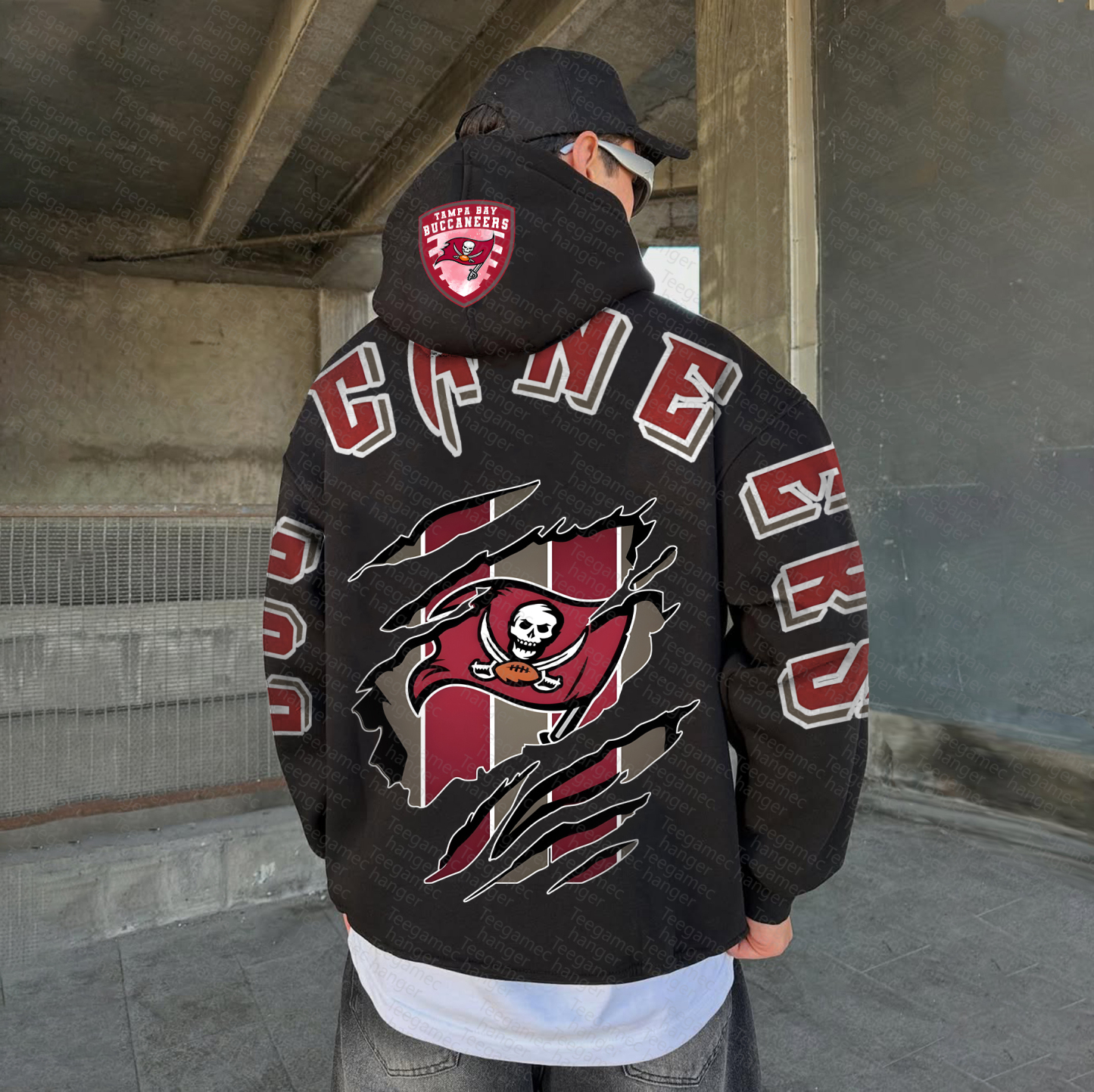 Unisex "NFL" Graphic Streetwear Vintage Plush Hoodie