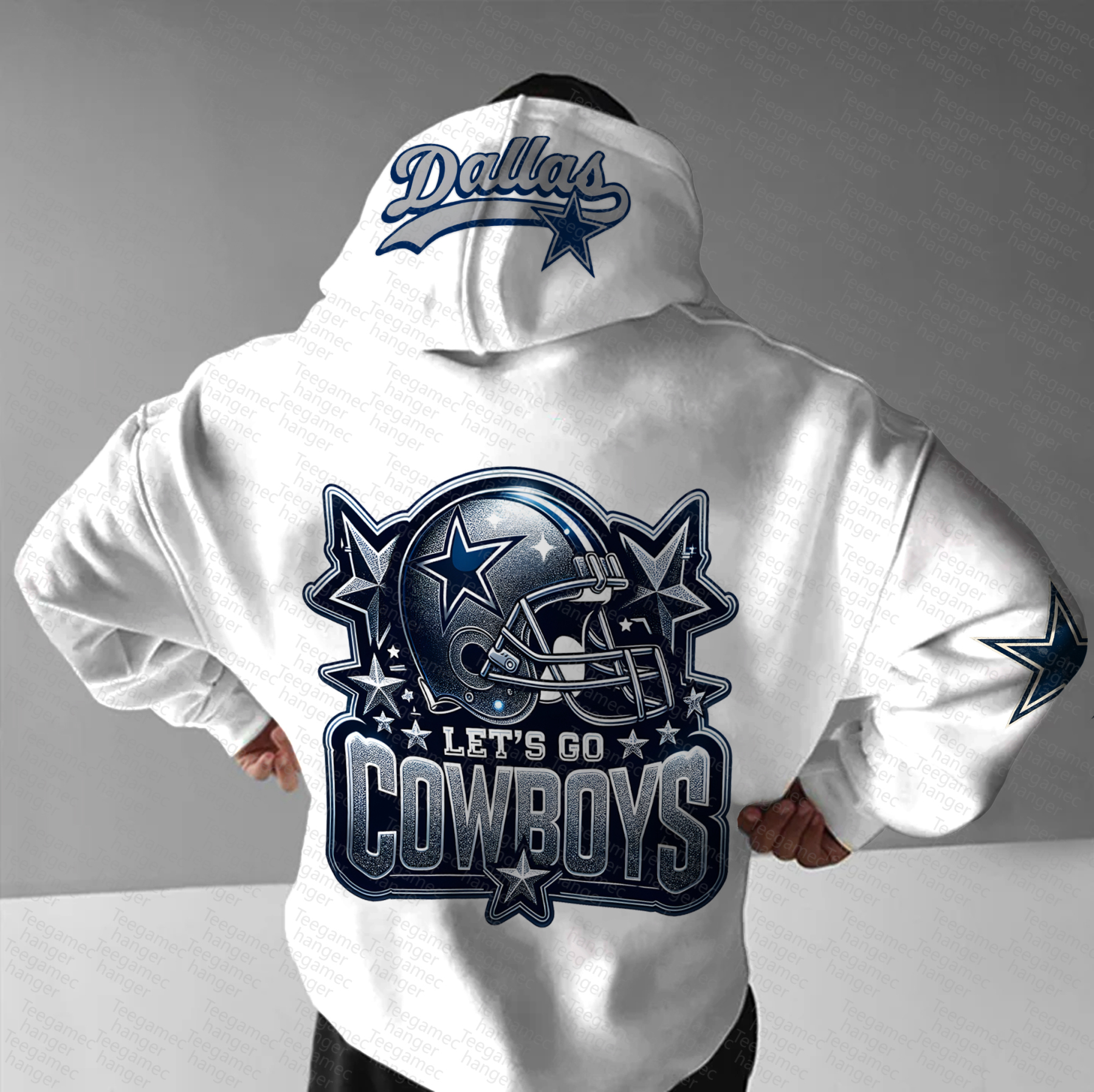Unisex "NFL" Graphic Streetwear Vintage Plush Hoodie