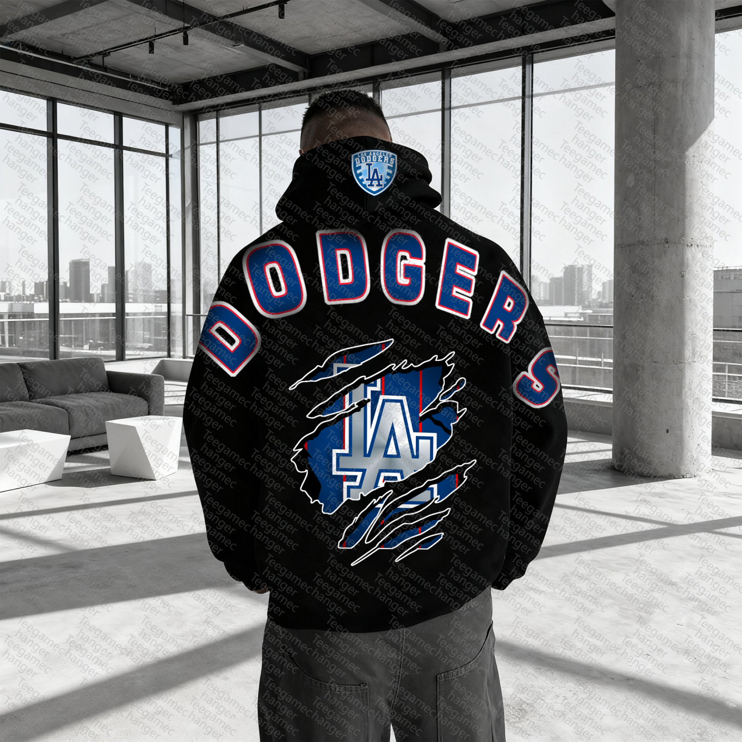 Unisex "NFL" Graphic Streetwear Vintage Plush Hoodie