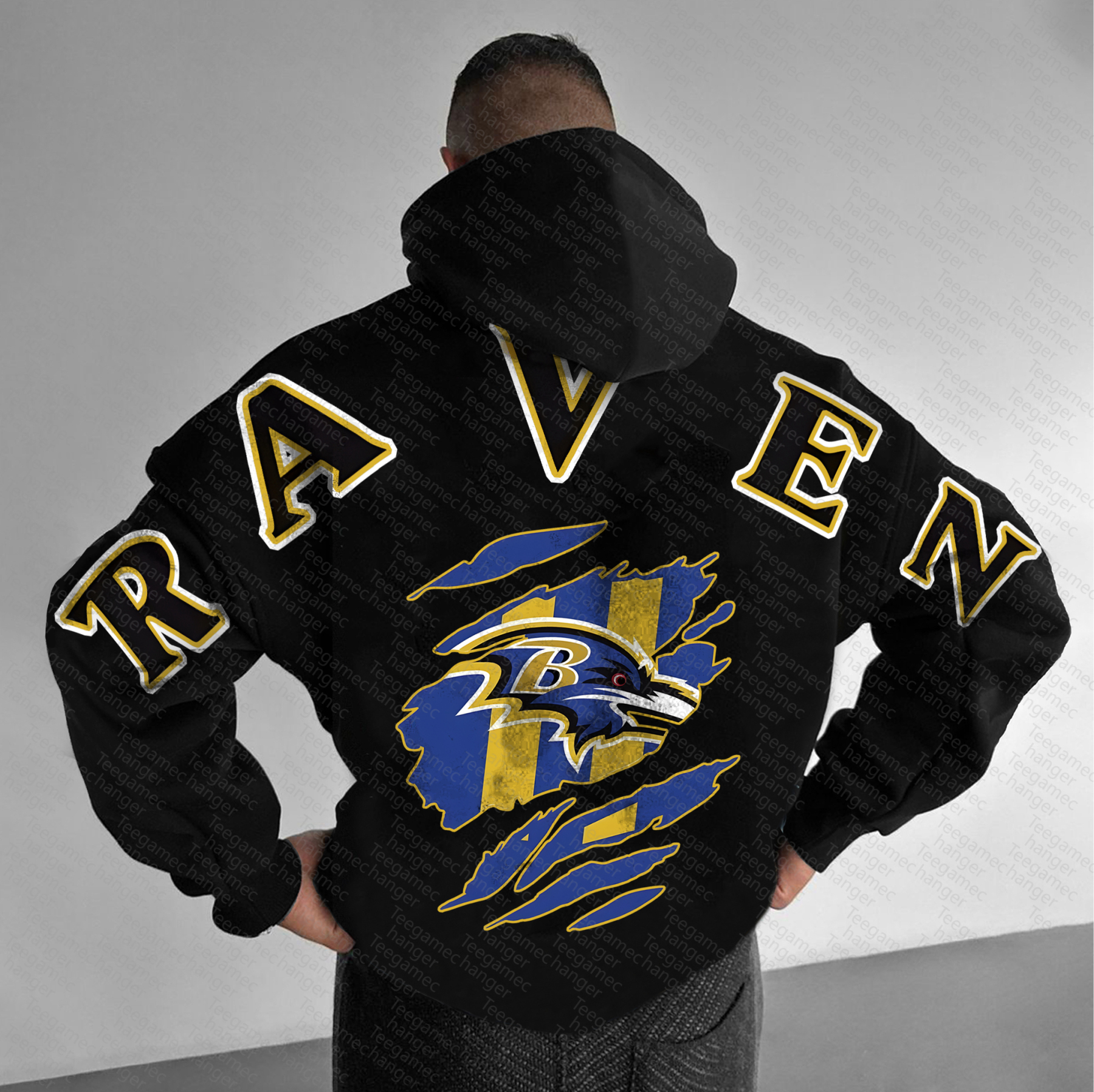 Unisex "NFL" Graphic Streetwear Vintage Plush Hoodie