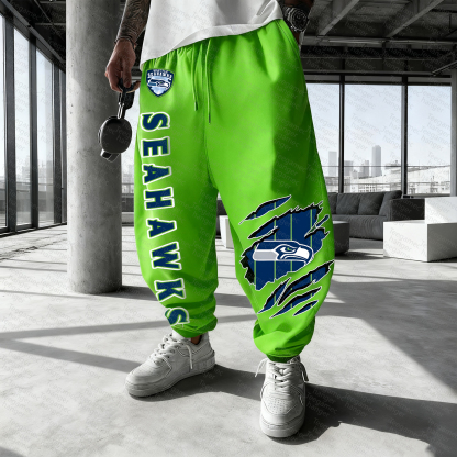 Unisex "Seattle Seahawks" Casual  Streetwear  Plush Pants
