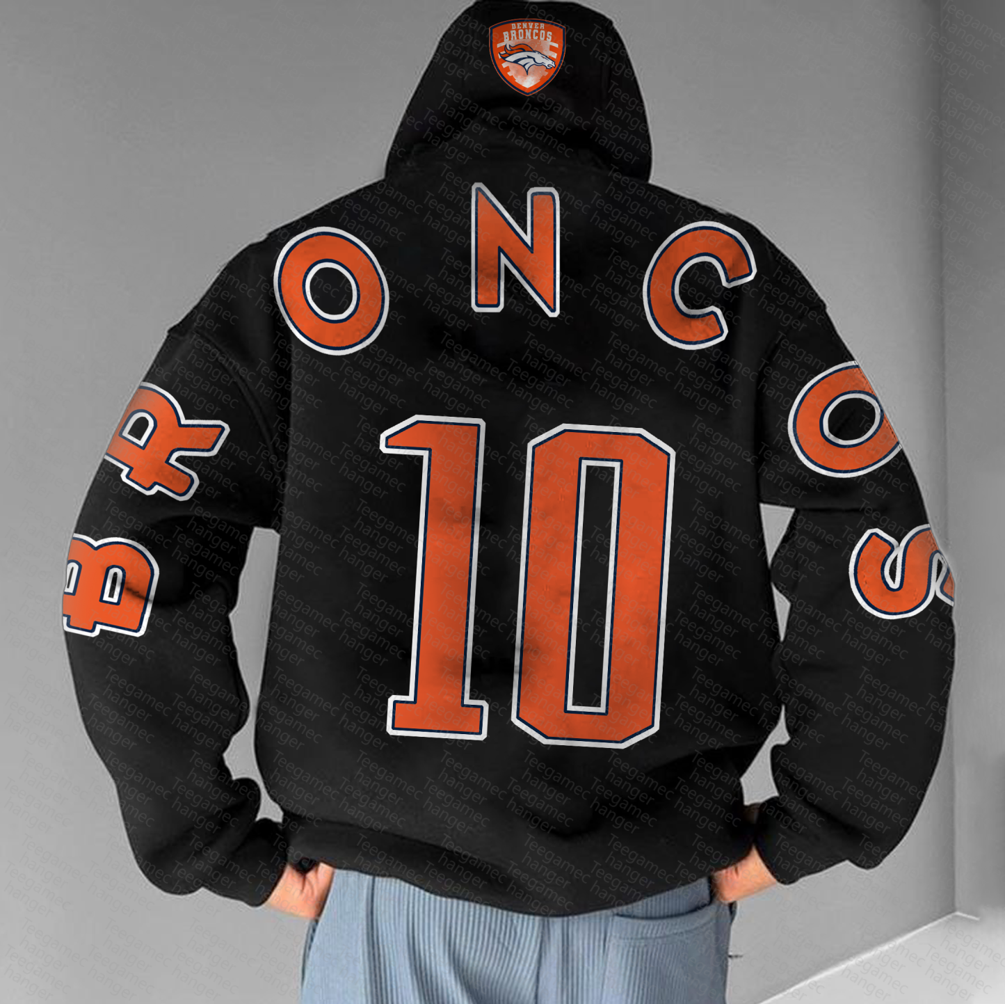 Unisex "NFL" Graphic Streetwear Vintage Plush Hoodie
