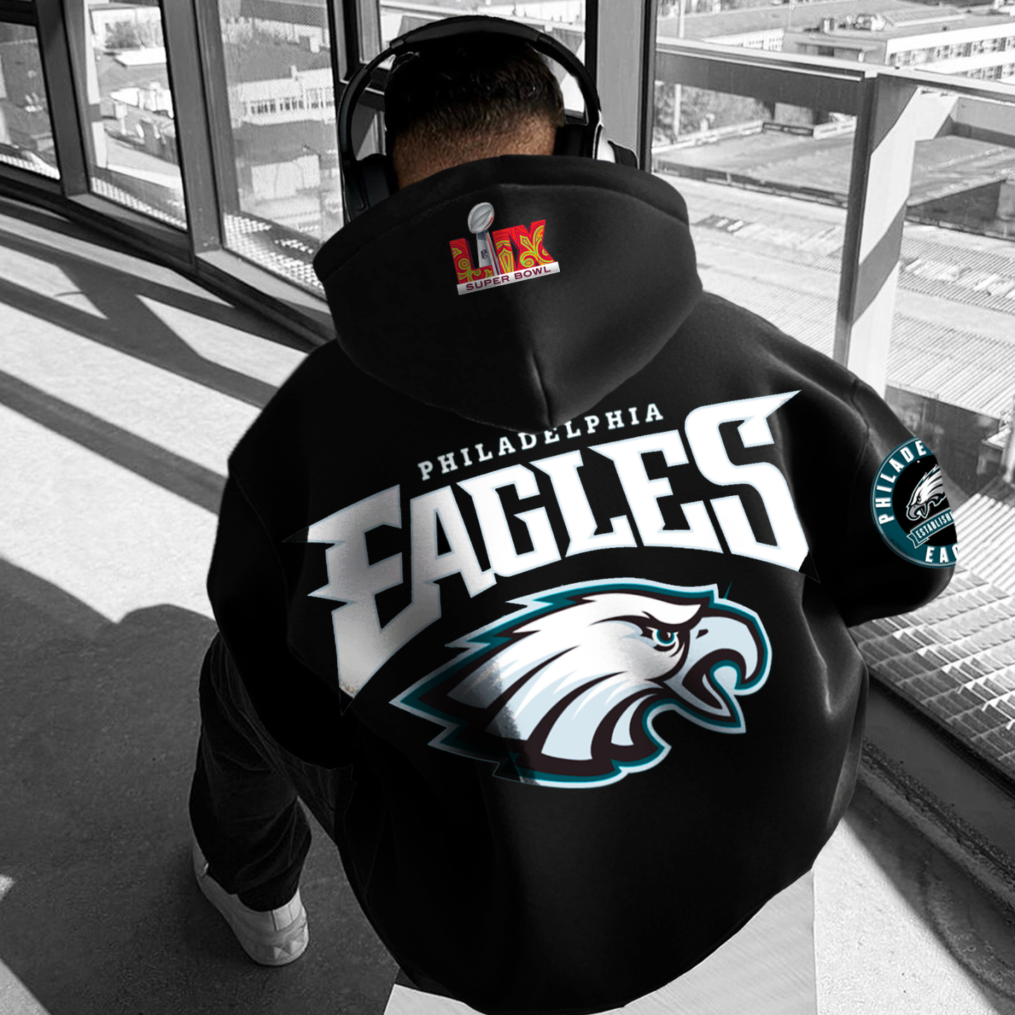 Unisex Oversized 2025 Rugby Game Hoodie