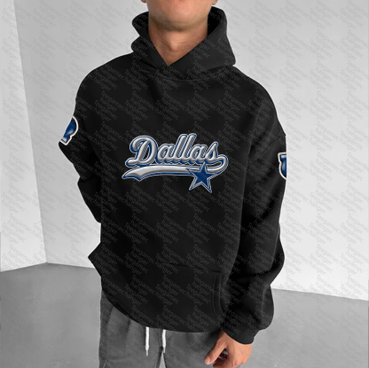 Unisex "Dallas Cowboys" Graphic Streetwear Vintage Plush Hoodie