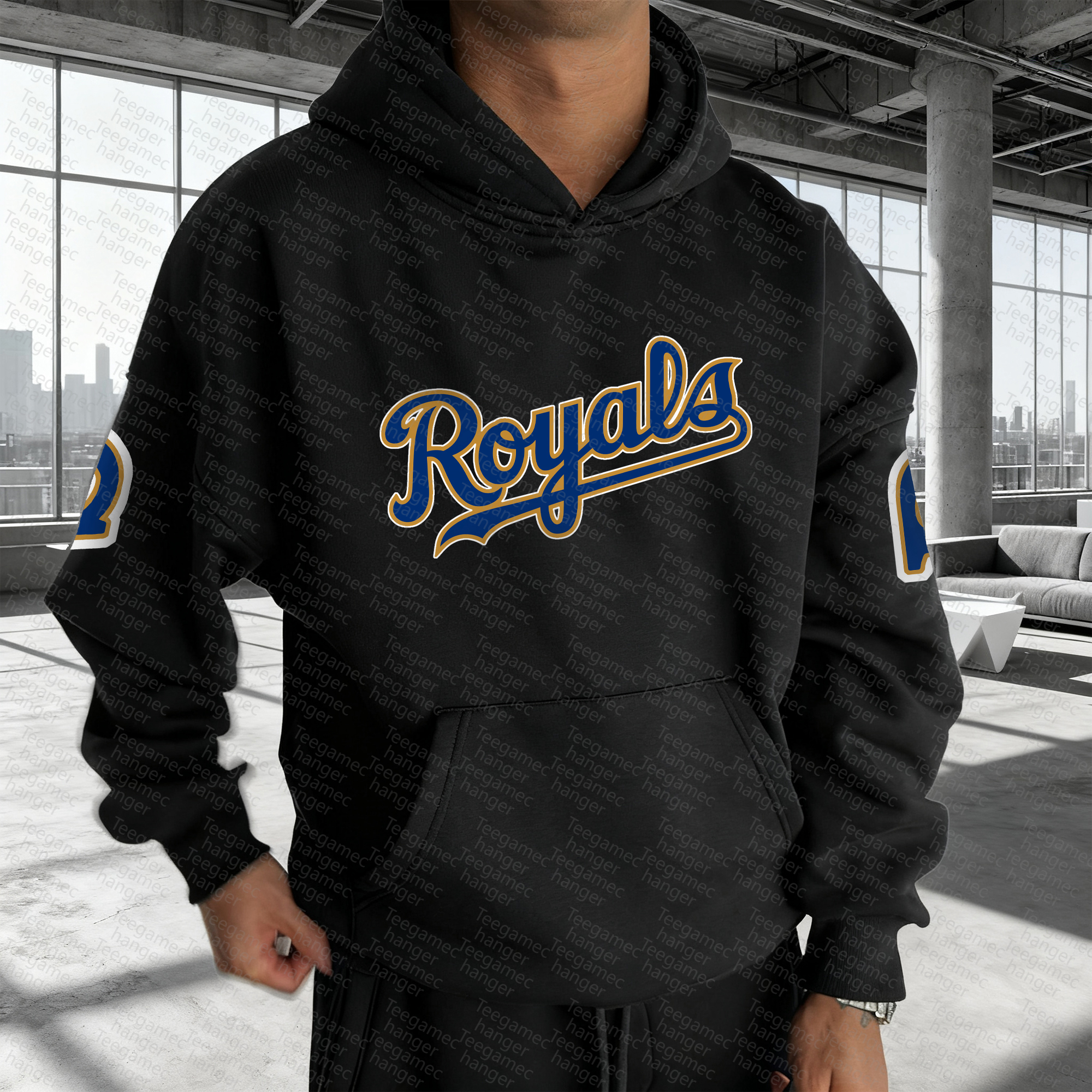 Unisex "Kansas City Royals" Graphic Streetwear Vintage Plush Hoodie