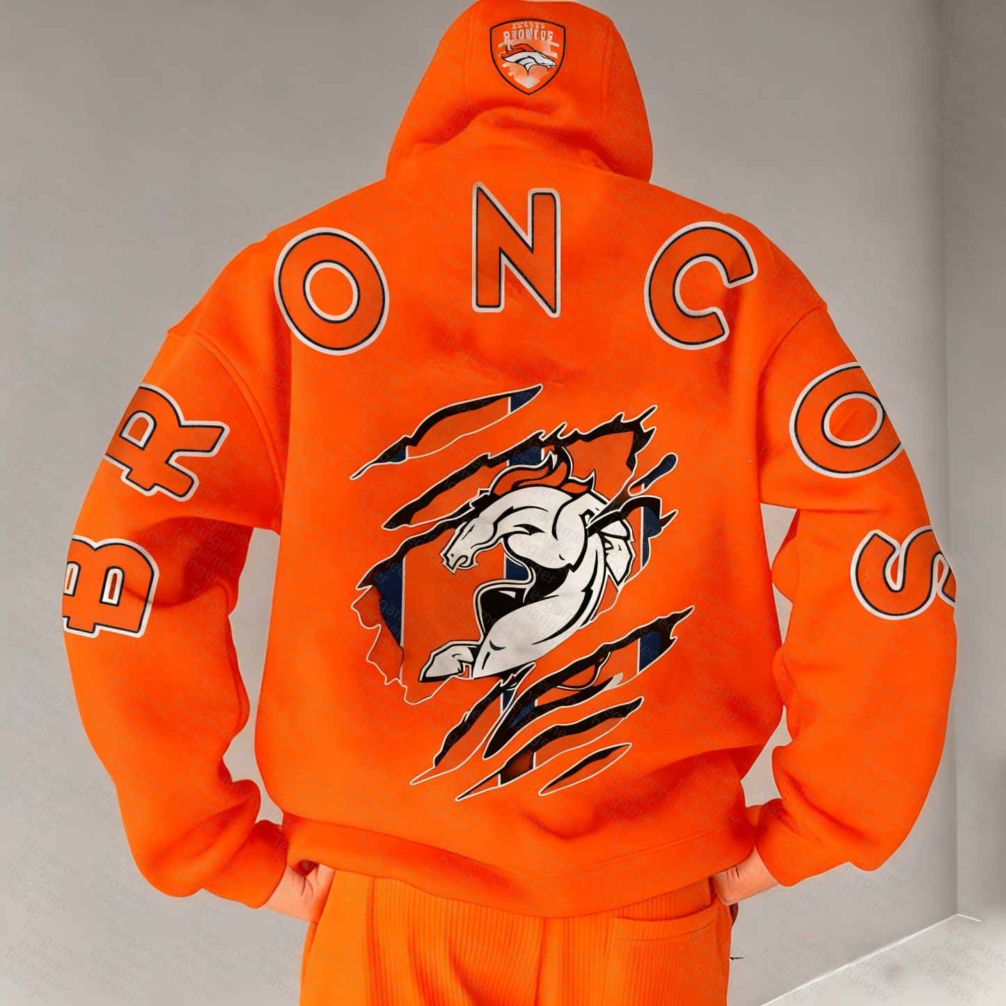 Unisex "NFL" Graphic Streetwear Vintage Plush Hoodie