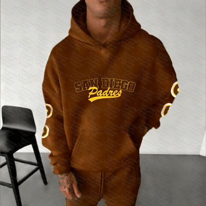 Unisex "Chicago Cubs" Graphic Streetwear Vintage Plush Hoodie